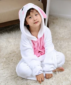 White And Pink Rabbit Bunny 3