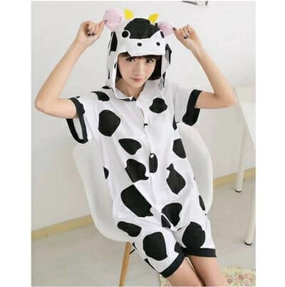adult cow summer onesie