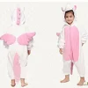 kids pink unicorn onesie