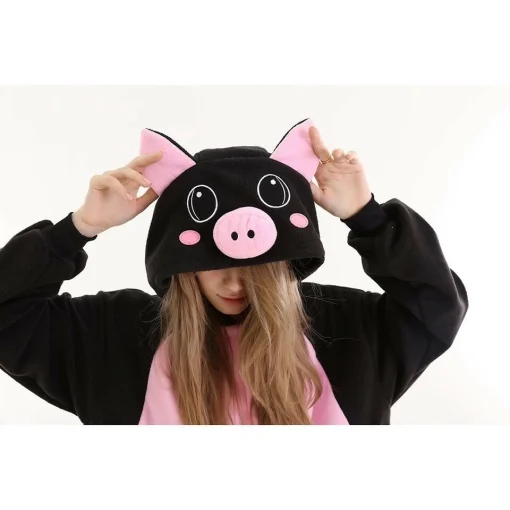 Black And Pink Pig 5