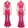 2023 Movie Pink Cowgirl Star Covered Flared Pants Cosplay Costume 5