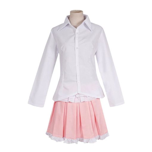 Anime Super Danganronpa 2 Costume Women Monomi Cosplay Wigs Uniform Pink White Rabbit Coat Shirt Skirt a0999c0b a784 4ce6 ac41 7a79001f91ae
