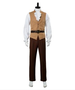 Movie Beauty and The Beast Gaston Cosplay Costume Outfit Trench coat Full Set men Halloween Carnival 01ba72f7 5faf 470a aeee e2da0137e0f2