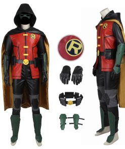 Robin Costume Justice League vs Teen Titans Cosplay Damian Wayne Suit c6bf350d c5bb 4406 8c3b 4b7aad416c92