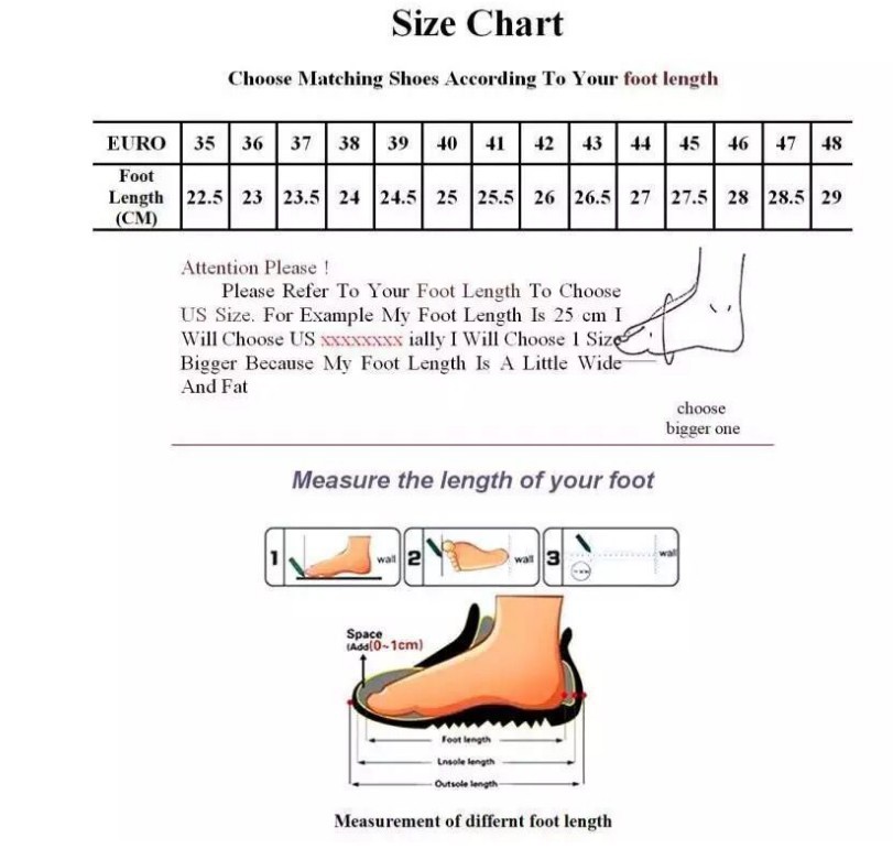Shoes Size chart