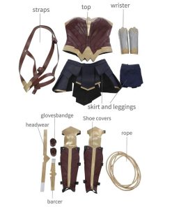 WonderWomanDianaPrinceCosplayCostumeFullSet 3