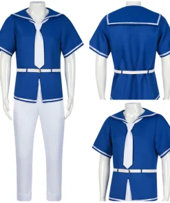 anime oshi no ko hoshino akuamarin blue outfits party carnival halloween cosplay costume 6 600x