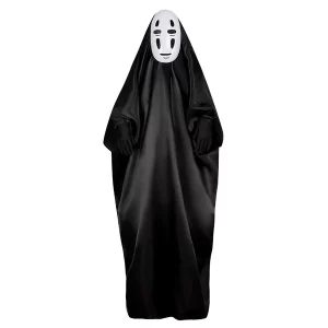 anime spirited away no face men black cloak tailcoat party carnival halloween cosplay costume 1 600x