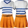 one piece nami women t shirt skirt party carnival halloween cosplay costume 1 600x