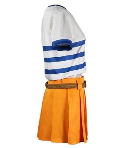 one piece nami women t shirt skirt party carnival halloween cosplay costume 5 600x