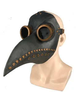 Funny Medieval Steampunk Plague Doctor Bird Mask Latex Punk Cosplay Masks Beak Adult Halloween Even