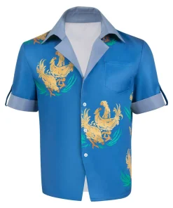 final fantasy game cloud chocobo blue shirt party carnival halloween cosplay costume 1 1024x