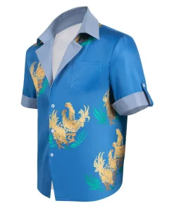 final fantasy game cloud chocobo blue shirt party carnival halloween cosplay costume 2 1024x
