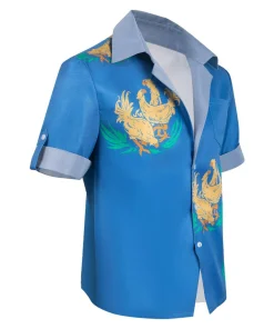 final fantasy game cloud chocobo blue shirt party carnival halloween cosplay costume 4 1024x