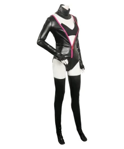 hazbin hotel tv angel dust women black leather jumpsuit party carnival halloween cosplay costume 5 1024x