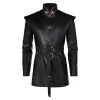 house of the dragon tv aemond targaryen black coat with belt party carnival halloween cosplay costume 1 1024x