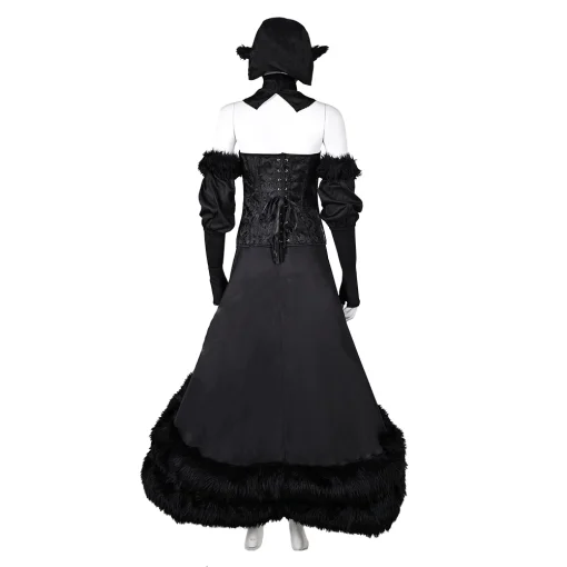 delicious in dungeon anime marcille donato women black dress party carnival halloween cosplay costume