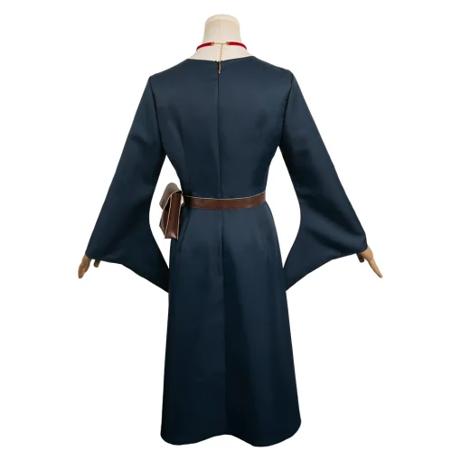 delicious in dungeon anime marcille women dark blue dress party carnival halloween cosplay costume