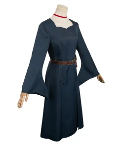 delicious in dungeon anime marcille women dark blue dress party carnival halloween cosplay costume 4 1024x