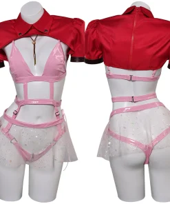 final fantasy game aerith gainsborough women pink sexy suit party carnival halloween cosplay costume 9 1024x