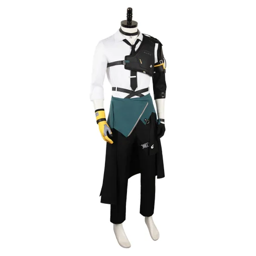 zenless zone zero game asaba harumasa white outfit party carnival halloween cosplay costume