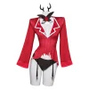 hazbin hotel tv alastor women red sexy suit party carnival halloween cosplay costume 1 1024x