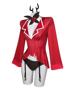 hazbin hotel tv alastor women red sexy suit party carnival halloween cosplay costume 2 1024x