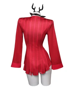 hazbin hotel tv alastor women red sexy suit party carnival halloween cosplay costume 3 1024x