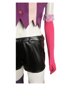 hazbin hotel tv angel dust women purple combat suit party carnival halloween cosplay costume 10 1024x