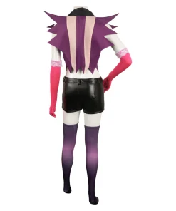 hazbin hotel tv angel dust women purple combat suit party carnival halloween cosplay costume 4 1024x