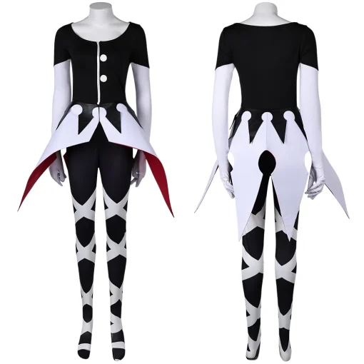 hazbin hotel tv carmilla carmine women black jumpsuit party carnival halloween cosplay costume