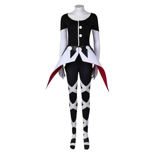 hazbin hotel tv carmilla carmine women black jumpsuit party carnival halloween cosplay costume