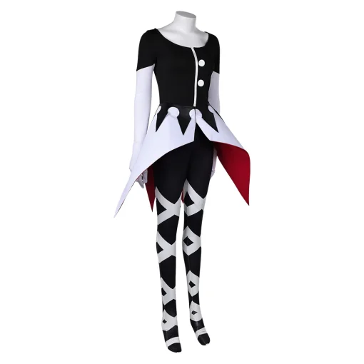 hazbin hotel tv carmilla carmine women black jumpsuit party carnival halloween cosplay costume