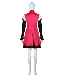 hazbin hotel tv charlie morningstar women pink dress combat outfit cosplay costume 3 1024x