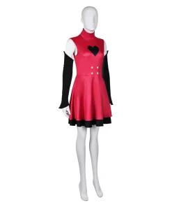 hazbin hotel tv charlie morningstar women pink dress combat outfit cosplay costume 4 1024x