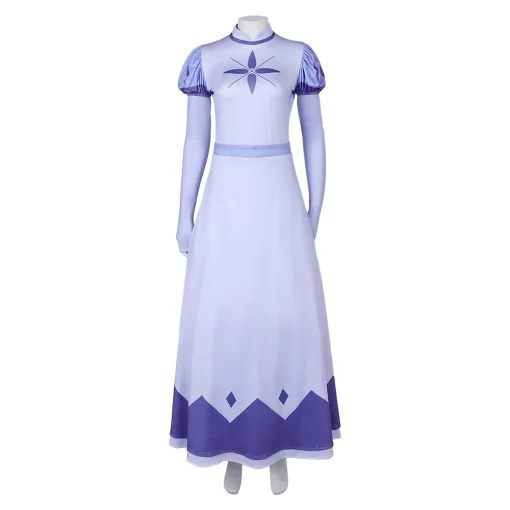 hazbin hotel tv emily women purple dress party carnival halloween cosplay costume