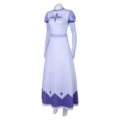 hazbin hotel tv emily women purple dress party carnival halloween cosplay costume