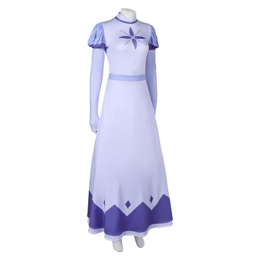 hazbin hotel tv emily women purple dress party carnival halloween cosplay costume