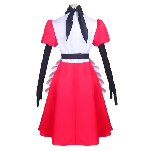 hazbin hotel tv niffty white and red dress party carnival halloween cosplay costume