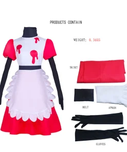 hazbin hotel tv niffty white and red dress party carnival halloween cosplay costume 8 1024x