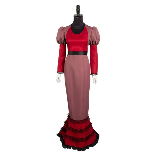 hazbin hotel tv rosie women pink dress party carnival halloween cosplay costume