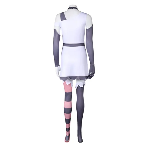 hazbin hotel tv vaggie women white dress set party carnival halloween cosplay costume