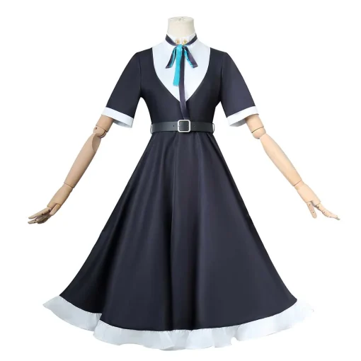 honkai star rail game firefly women blue dress party carnival halloween cosplay costume