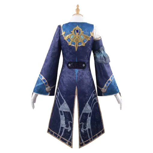 honkai star rail game mikhail char legwork blue outfit party carnival halloween cosplay costume