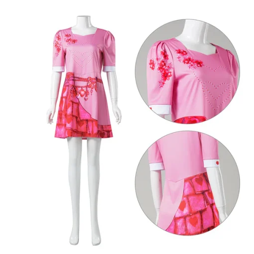 bridget women pink dress party carnival halloween cosplay costume