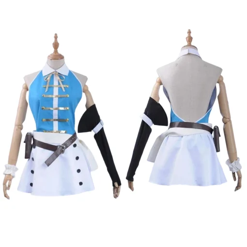 Lucy Blue Dress Outfits Full Set Cosplay Costume - Image 2