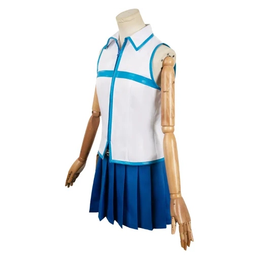 Lucy Heartfilia Women Blue Dress Halloween Cosplay Costume - Image 2