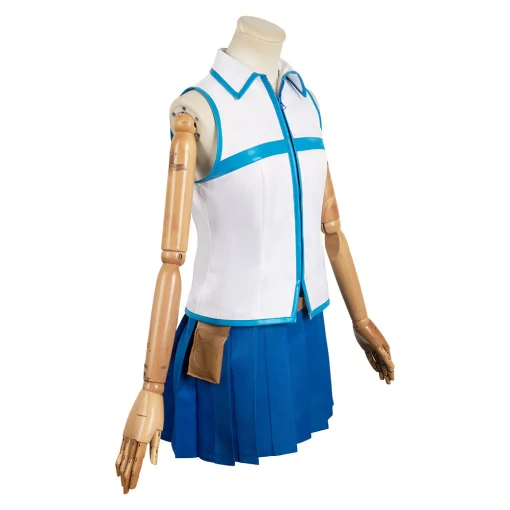 Lucy Heartfilia Women Blue Dress Halloween Cosplay Costume - Image 4