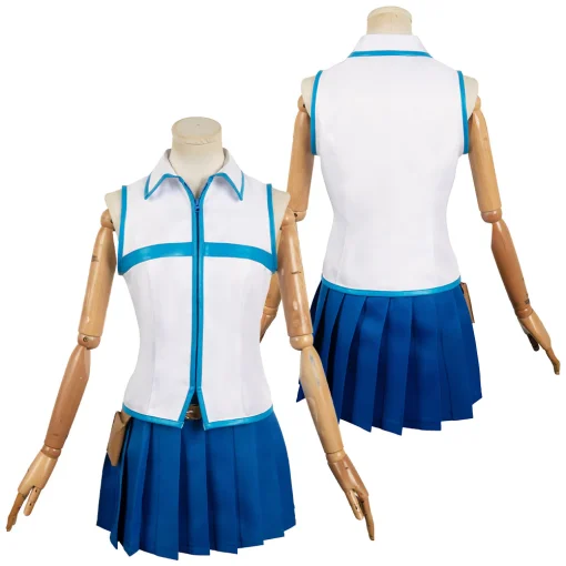 Lucy Heartfilia Women Blue Dress Halloween Cosplay Costume - Image 9