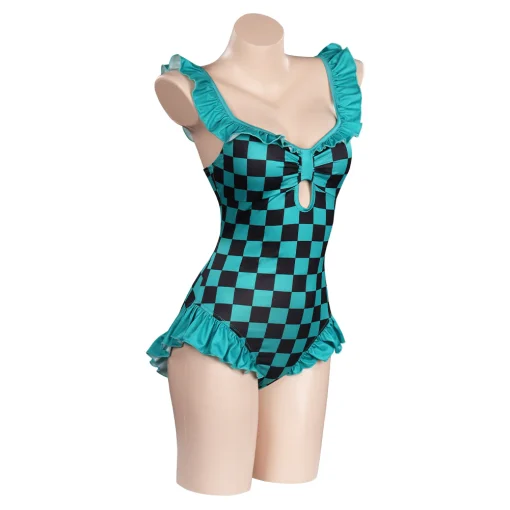 Kamado Tanjirou Swimwear Outfits Halloween Suit Cosplay Costume - Image 6